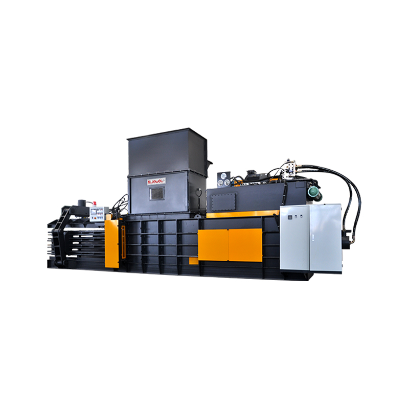 Empacadora de compresión totalmente automática horizontal reforzada con medio