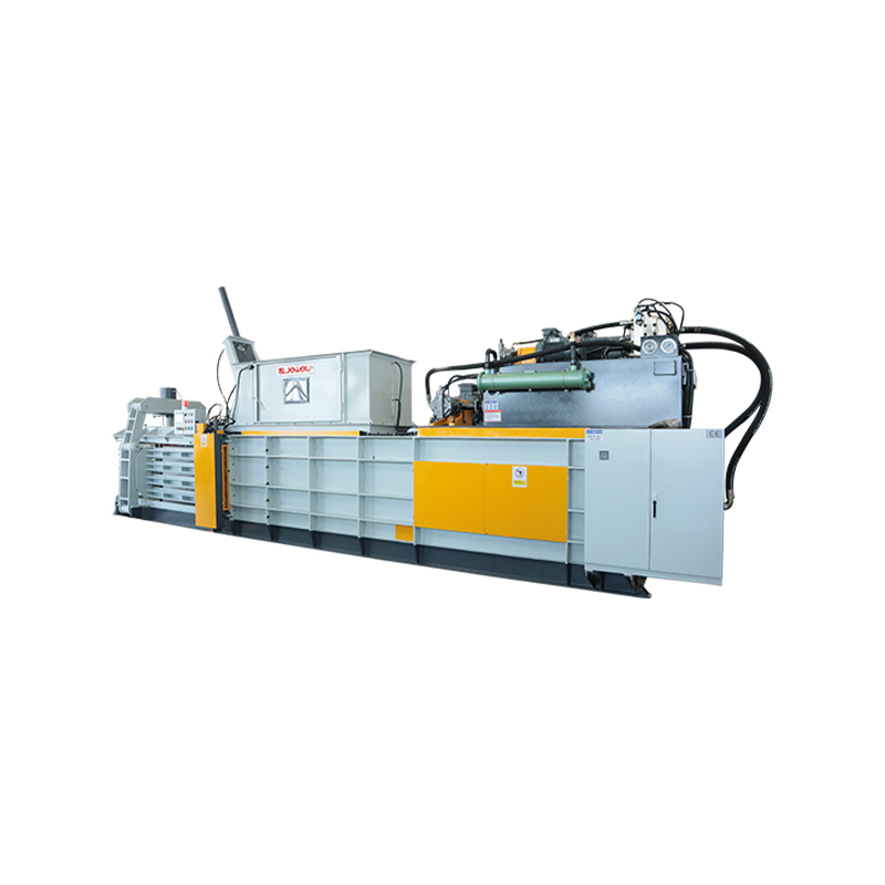 Empacadora de compresión horizontal reforzada totalmente automática de gran tamaño