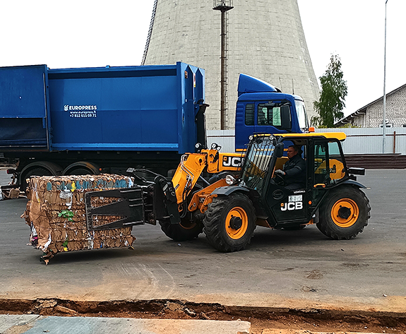 Solución de empacadora multifuncional para el centro de reciclaje de Bielorrusia