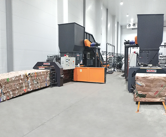 Solución de eliminación automatizada de envases de residuos en el principal centro logístico de supermercados de Rusia